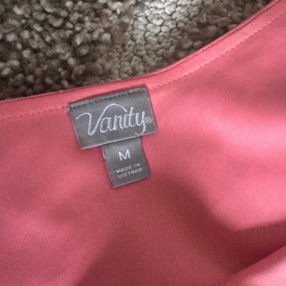 Vanity peach detail one shoulder dress - Picture 6 of 6